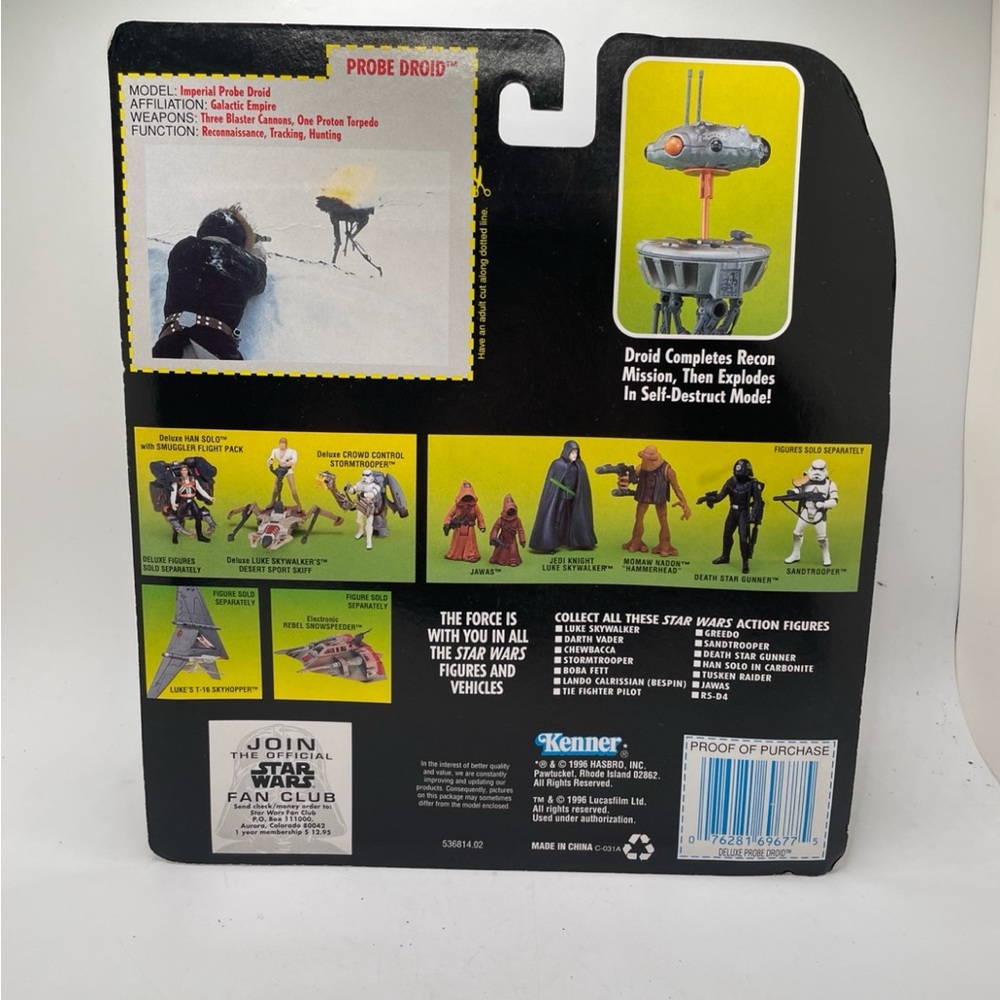 Star Wars POTF Deluxe Probe Droid Kenner 1996 MOC Self Destruct Torpedo 4383 - Picture 2 of 5